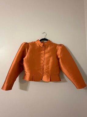 Destree Amoako Satin Jacket Apricot NWT